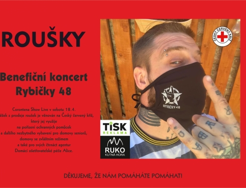 Benefiční roušky Rybičky 48